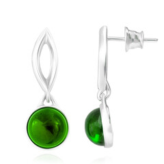 Orecchini in argento con Ambra Verde Colombiana