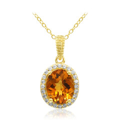 Collana in argento con Citrino Madeira