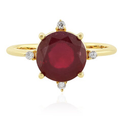 Anello in argento con Rubino del Madagascar