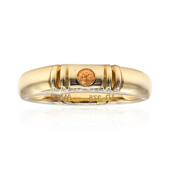 Anello in oro con Spessartina Californiana (Amanda Adkins)