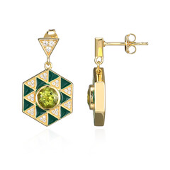 Orecchini in argento con Peridoto