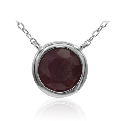 Collana in argento con Rubino