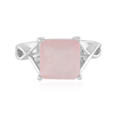 Anello in argento con Quarzo Rosa