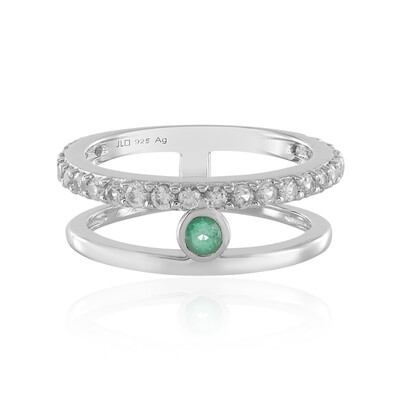 Anello in argento con Smeraldo Russo (de Melo)