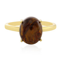 Anello in argento con Pietersite Dorata