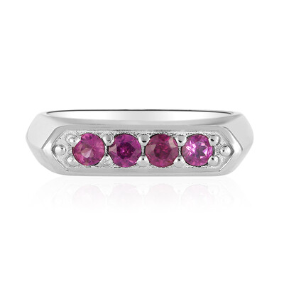 Anello in argento con Rodolite
