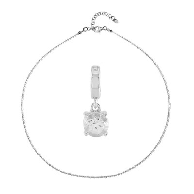 Parure in argento con Topazio Bianco