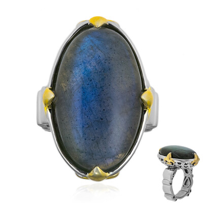 Anello in argento con Labradorite (Dallas Prince Designs)