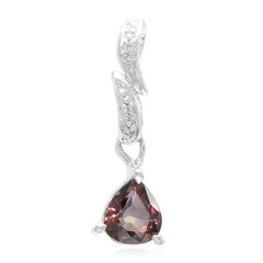Ciondolo in argento con Zaffiro Cangiante (non riscaldato)