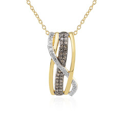 Collana in argento con Diamante Champagne I3