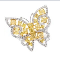 Anello in oro con Diamante Giallo SI2 (CIRARI)