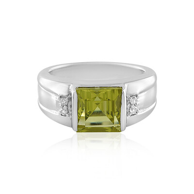 Anello in argento con Quarzo Limone