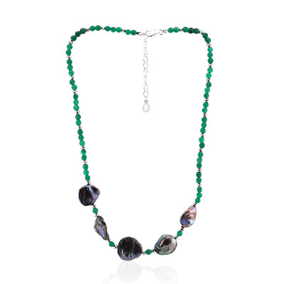 Collana in argento con Perla Keshi Mistica (TPC)