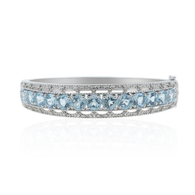Bracciale in argento con Topazio Blu Cielo
