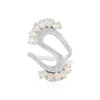 Anello in argento con Opale di Welo