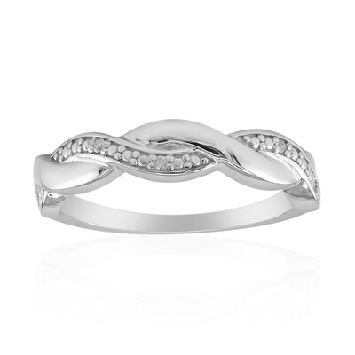 Anello in argento con Diamante I3 (I)