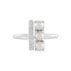 Anello in argento con Perla d'Acqua Dolce Bianca