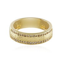 Anello in argento con Diamante Champagne I2