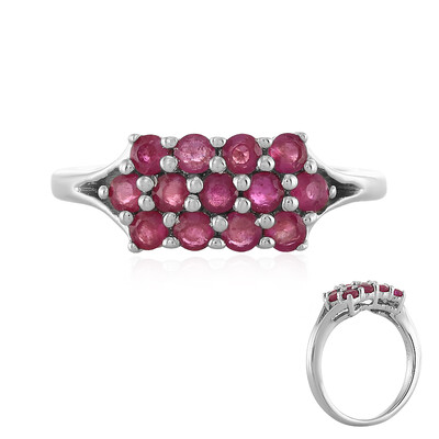Anello in argento con Rubino del Madagascar