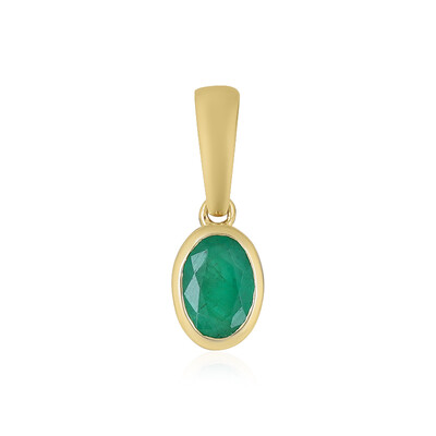 Ciondolo in oro con Smeraldo Brasiliano
