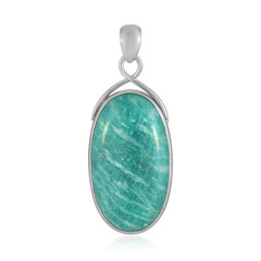 Ciondolo in argento con Amazzonite (Bali Barong)