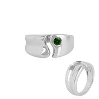Anello in argento con Diopside Russo (SAELOCANA)