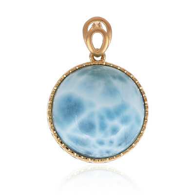Ciondolo in oro con Larimar