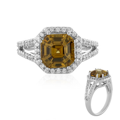 Anello in argento con Zircone Giallo