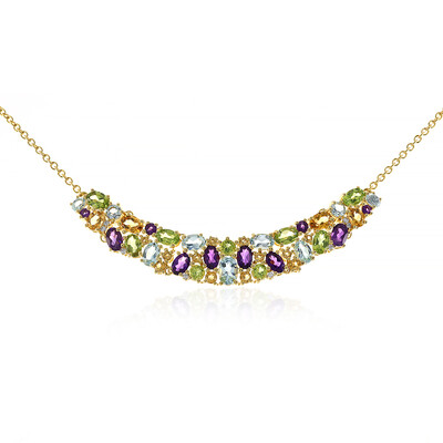 Collana in argento con Topazio Blu Cielo