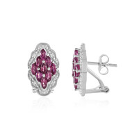 Orecchini in argento con Rodolite
