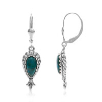 Orecchini in argento con Crisocolla (Desert Chic)