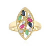 Anello in argento con Smeraldo Socoto