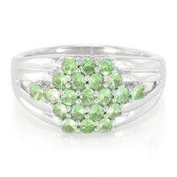 Anello in argento con Tsavorite
