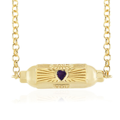 Collana in argento con Ametista Zambiana (M de Luca)