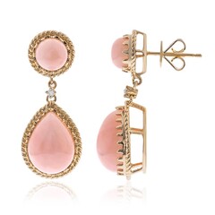 Orecchini in oro con Opale Rosa (CIRARI)