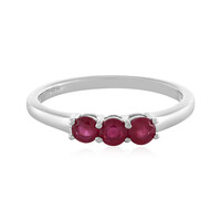 Anello in argento con Rubino del Madagascar