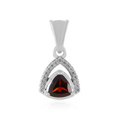 Ciondolo in argento con Granato Mozambico
