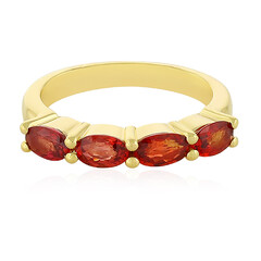 Anello in argento con Zaffiro Tramonto
