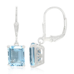 Orecchini in argento con Topazio Blu Cielo