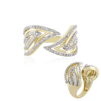 Anello in oro con Diamante SI2 (H) (de Melo)