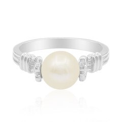 Anello in argento con Perla di Acqua Dolce (TPC)