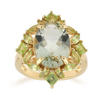 Anello in argento con Ametista Verde