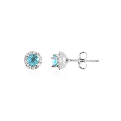 Orecchini in argento con Apatite Blu