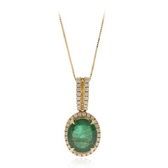 Collana in oro con Smeraldo Zambia AAA (CIRARI)
