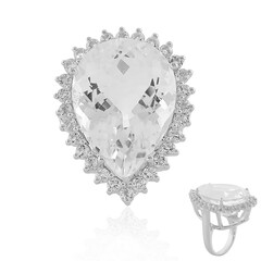 Anello in argento con Quarzo Bianco