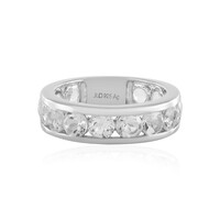 Anello in argento con Topazio Bianco