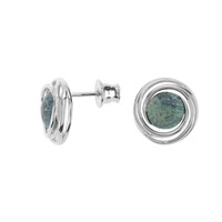 Orecchini in argento con Fuchsite