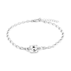 Bracciale in argento con Topazio Bianco