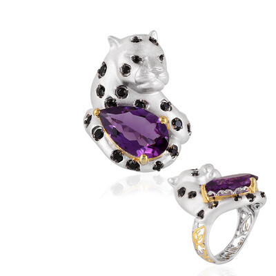 Anello in argento con Ametista (Gems en Vogue)