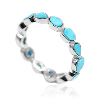 Anello in argento con Turchese Sleeping Beauty (Anne Bever)